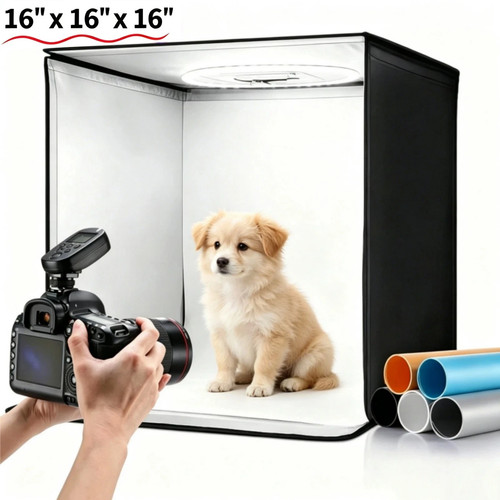 Led photo studio light - 16",
